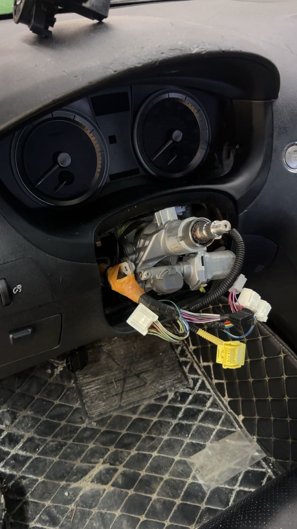 Steering column opened up during an ignition repair